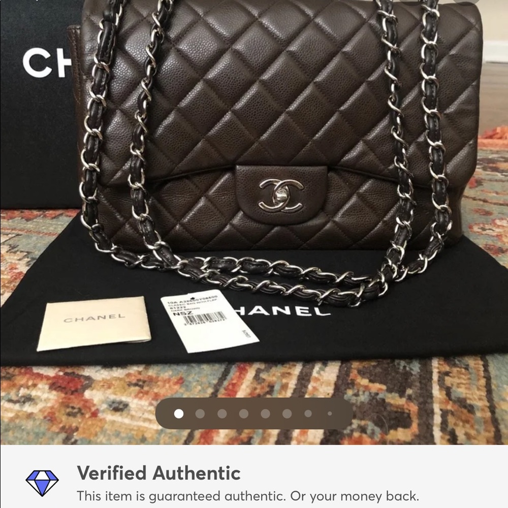 SOLD**Chanel Classic Jumbo Caviar Single Flap Bag - Picture 16 of 16